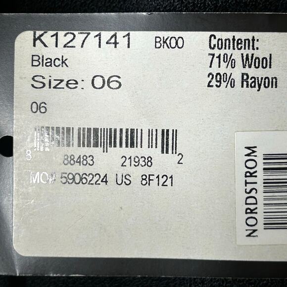 St John NWT Evening Dress Size 6 Black Santana Knit V Neck Formal Evening - Picture 6 of 9